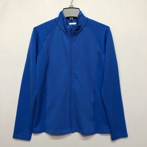 Lady Hagen Women Full Zip Golf Sweatshirt Jacket Size Medium Blue M126 -24